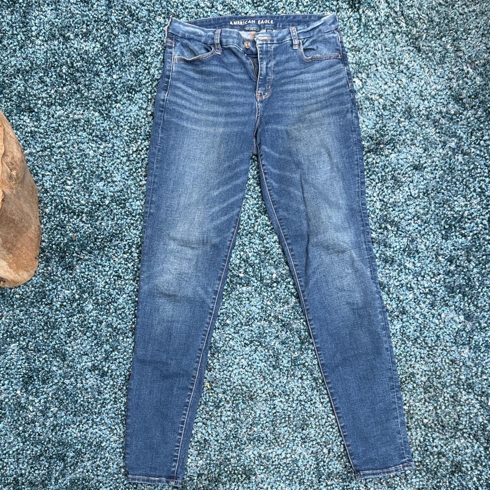 American Eagle Outfitters Women's curvy high-rise jegging size 10 extra long